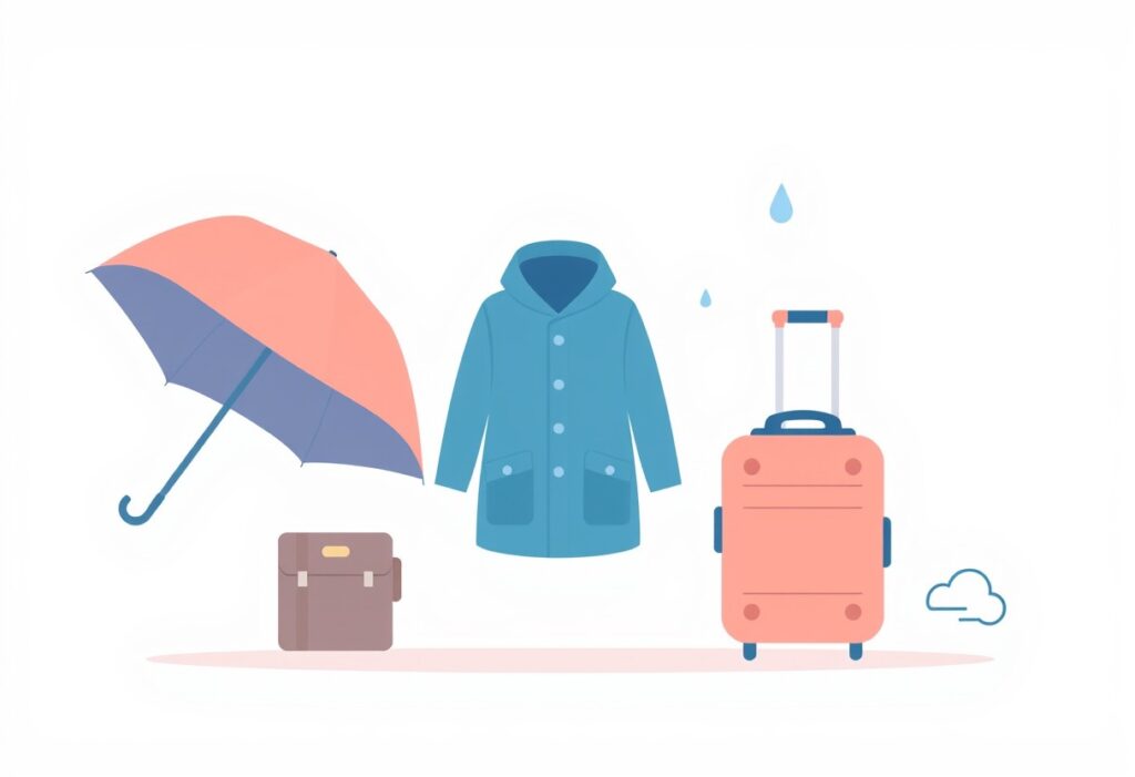 梅雨と台風の時期・降水量・気象パターンを比較のイメージ画像