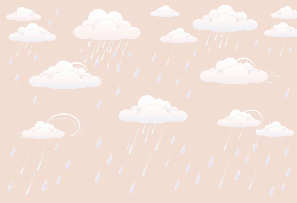 梅雨 台風 季節風のイメージ画像