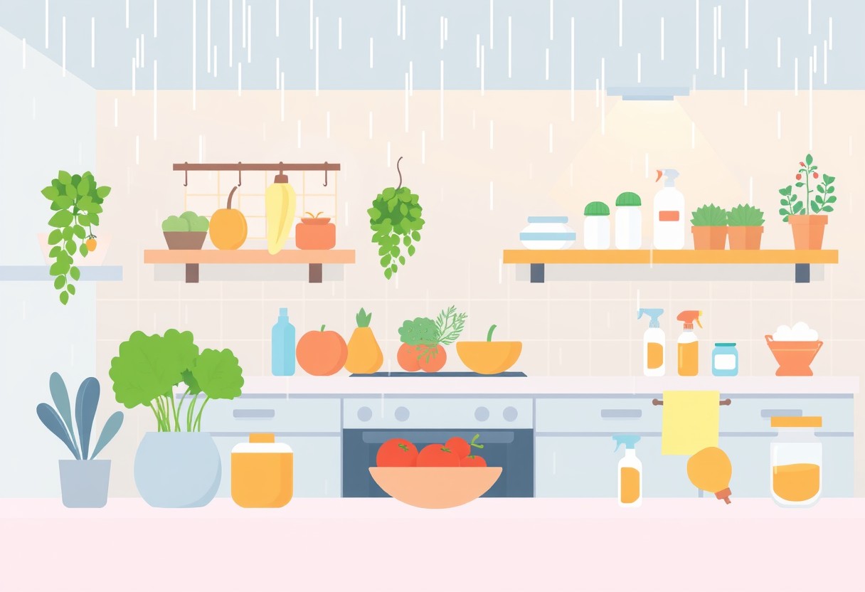 梅雨の健康ネタ・食中毒とカビを防ぐ生活習慣のイメージ画像